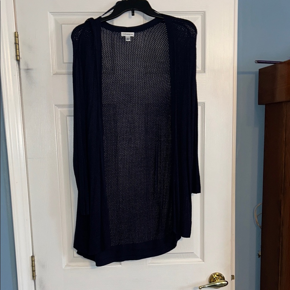 Croft & Barrow Women's Dark Blue Cardigan